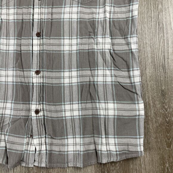 Lot Of 2 Patagonia Plaid Short Sleeve Shirts Hemp Blend + A/C Yarn Dye Men’s L - Picture 16 of 16